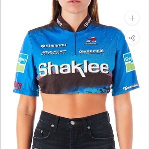 NWOT LF Furst Of A Kind Biker Crop Tee!